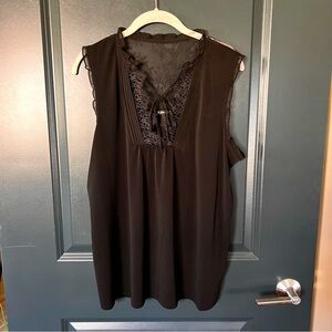 Express lace-up sleeveless top